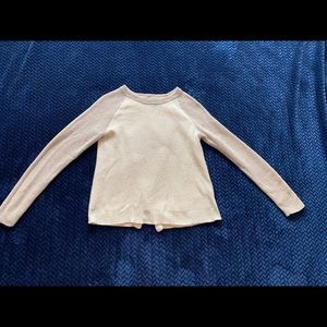 Madewell Cream and Beige Tulip-back Sweater